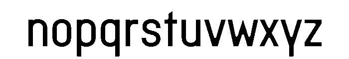 Doumbar PlateRegular Font LOWERCASE