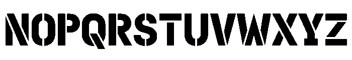Doumbar StencilBold Font UPPERCASE