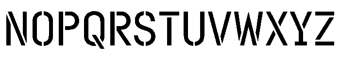 Doumbar StencilRegular Font UPPERCASE