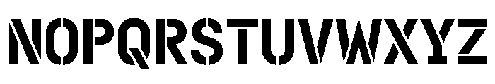 Doumbar StencilSemiBold Font UPPERCASE