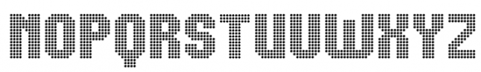 Dots  Font UPPERCASE