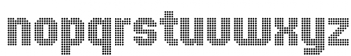 Dots  Font LOWERCASE