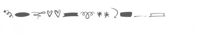 doodle dingbat Font LOWERCASE