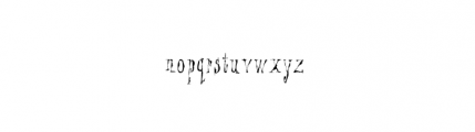 Dosh (plain) Font LOWERCASE