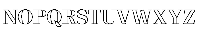 Dominus Modern Open Font UPPERCASE