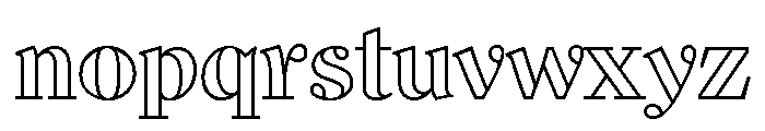 Dominus Modern Open Font LOWERCASE