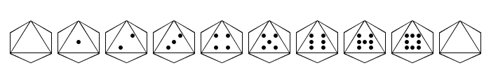 dPoly Octohedron Font OTHER CHARS