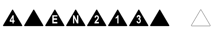 dPoly Tetrahedron Font OTHER CHARS
