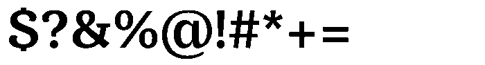 DP Alestalgia Semibold Font OTHER CHARS