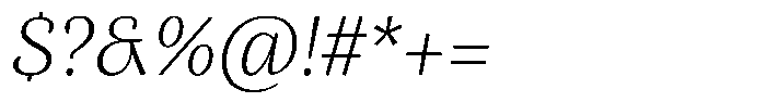 DP Alestalgia XLight Italic Font OTHER CHARS
