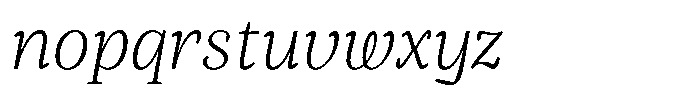 DP Alestalgia XLight Italic Font LOWERCASE
