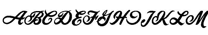 Dragster Script Jf Regular Font UPPERCASE