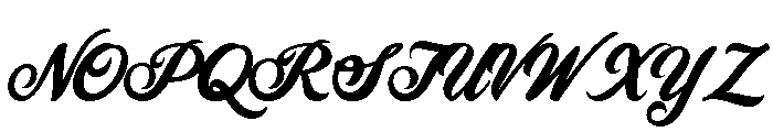 Dragster Script Jf Regular Font UPPERCASE