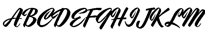 DragsterScriptJF Regular Font UPPERCASE