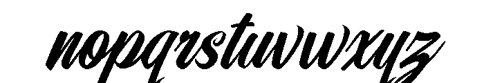 DragsterScriptJF Regular Font LOWERCASE