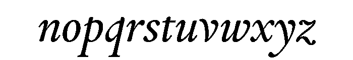 Drummond Variable Italic Font LOWERCASE