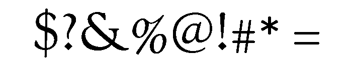 Drummond Variable Medium Font OTHER CHARS