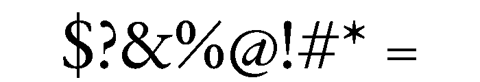 Drummond Variable Regular Font OTHER CHARS