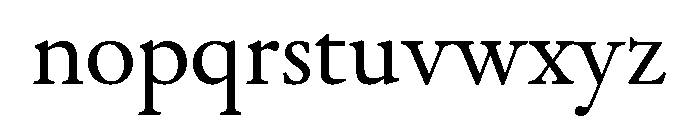 Drummond Variable Regular Font LOWERCASE