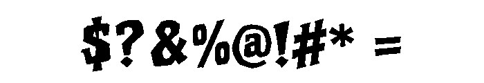 DREVAKYN Font OTHER CHARS