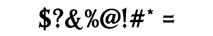DREVARYN Font OTHER CHARS