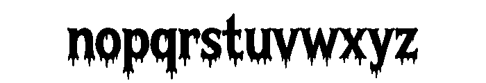 DRIPPING SEASON Font LOWERCASE