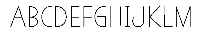 Draft Project Font UPPERCASE
