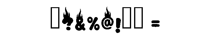 Dragon Fire Regular Font OTHER CHARS
