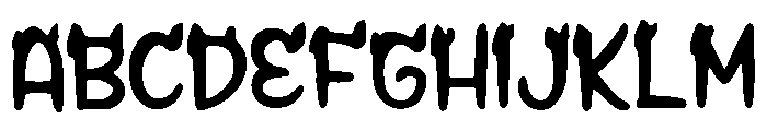 Dragon_Horn Font UPPERCASE