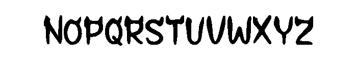 Dragon_Horn Font LOWERCASE
