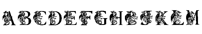 Dragon Initials Regular Font UPPERCASE