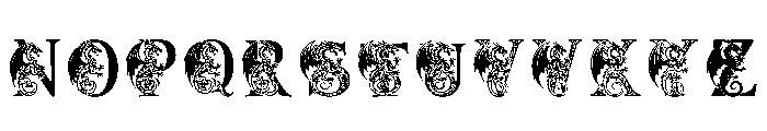 Dragon Initials Regular Font UPPERCASE