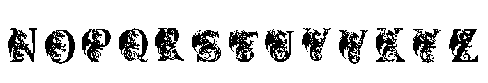 Dragon Initials Regular Font LOWERCASE