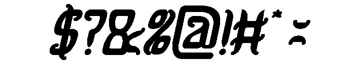 Dragon King Bold Italic Font OTHER CHARS