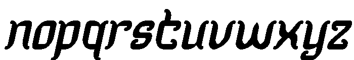 Dragon King Bold Italic Font LOWERCASE