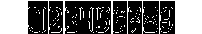 Dragon King-Hollow-Inverse Font OTHER CHARS