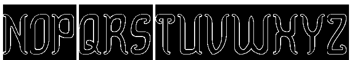 Dragon King-Hollow-Inverse Font UPPERCASE