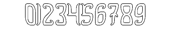 Dragon King-Hollow Font OTHER CHARS