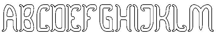 Dragon King-Hollow Font UPPERCASE