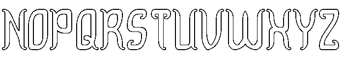 Dragon King-Hollow Font UPPERCASE