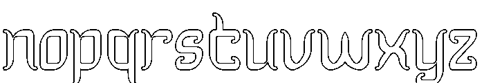 Dragon King-Hollow Font LOWERCASE