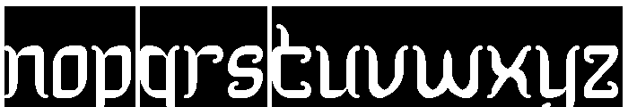Dragon King-Inverse Font LOWERCASE