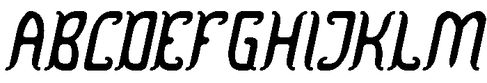 Dragon King Italic Font UPPERCASE