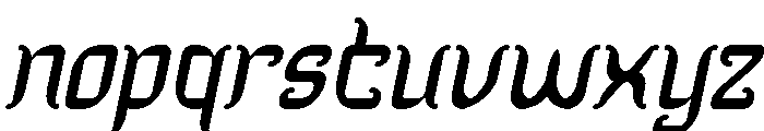 Dragon King Italic Font LOWERCASE