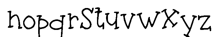 Dragon_Quest Font LOWERCASE