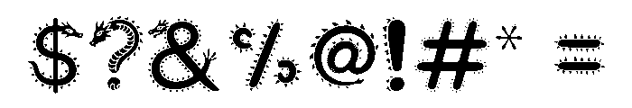 Dragon Storm Font OTHER CHARS