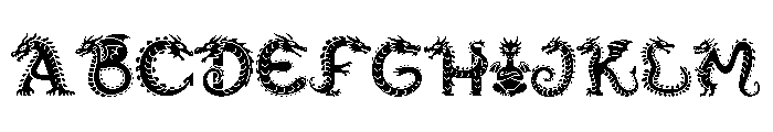 Dragon Storm Font UPPERCASE