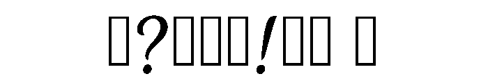 Drain Regular Font OTHER CHARS