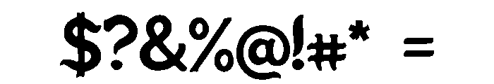 Drakewood_Display Font OTHER CHARS