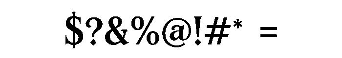 Dramoire Font OTHER CHARS